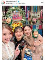右が樋口新葉。紀平梨花のインスタグラム＠ｒｉｋａｓｋａｔｅ０７２１（９月２３日付）より