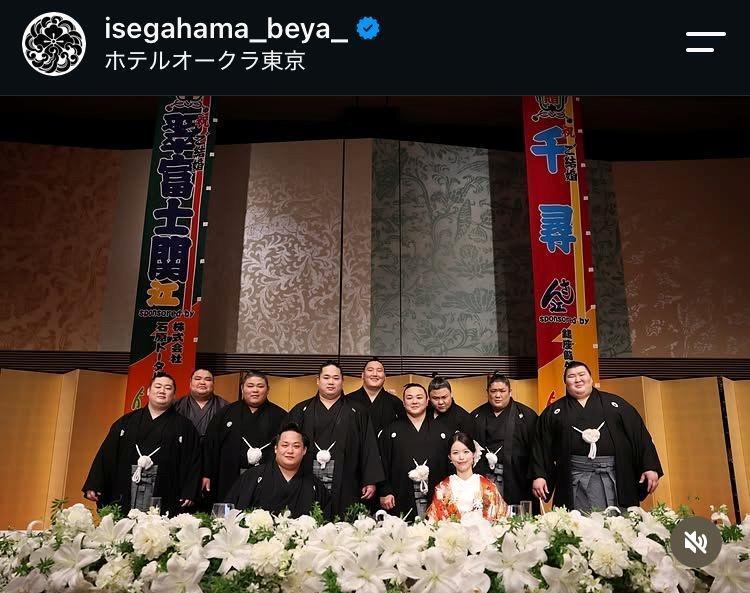 伊勢ケ浜部屋のインスタグラム（ｉｓｅｇａｈａｍａ＿ｂｅｙａ＿）より