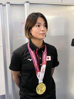 世界選手権から帰国した阿部詩