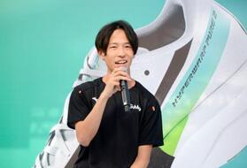 　イベントに出席した愛知・名古屋アジアパラ大会で陸上代表の嶋津雄大＝８日、東京都江東区