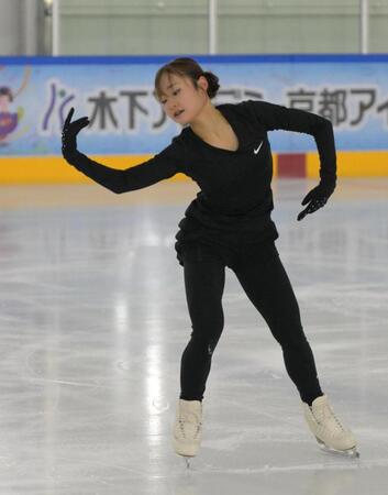 公開練習を披露する島田麻央（撮影・金居みつよし）