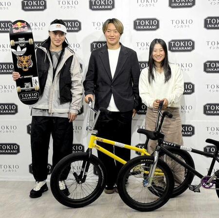 　ＴＯＫＩＯインカラミと新たに契約した（左から）小野寺吟雲、小沢楓、小沢美晴