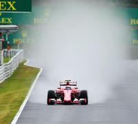 フェラーリのキミ・ライコネン＝鈴鹿サーキット（撮影・神子素慎一）