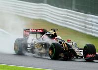 ロータスのロマン・グロージャン＝鈴鹿サーキット（撮影・神子素慎一）