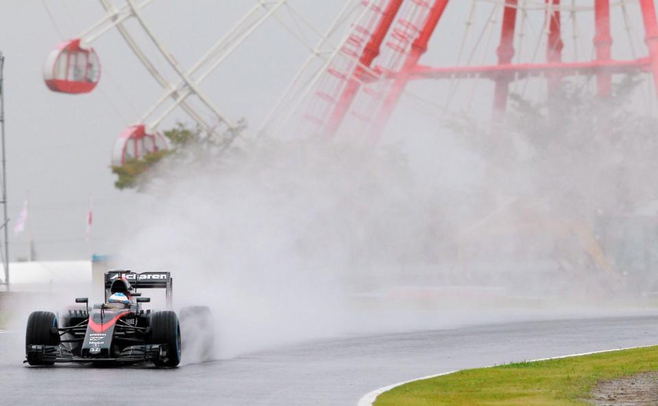 マクラーレン・ホンダのフェルナンド・アロンソ＝鈴鹿サーキット（撮影・神子素慎一）