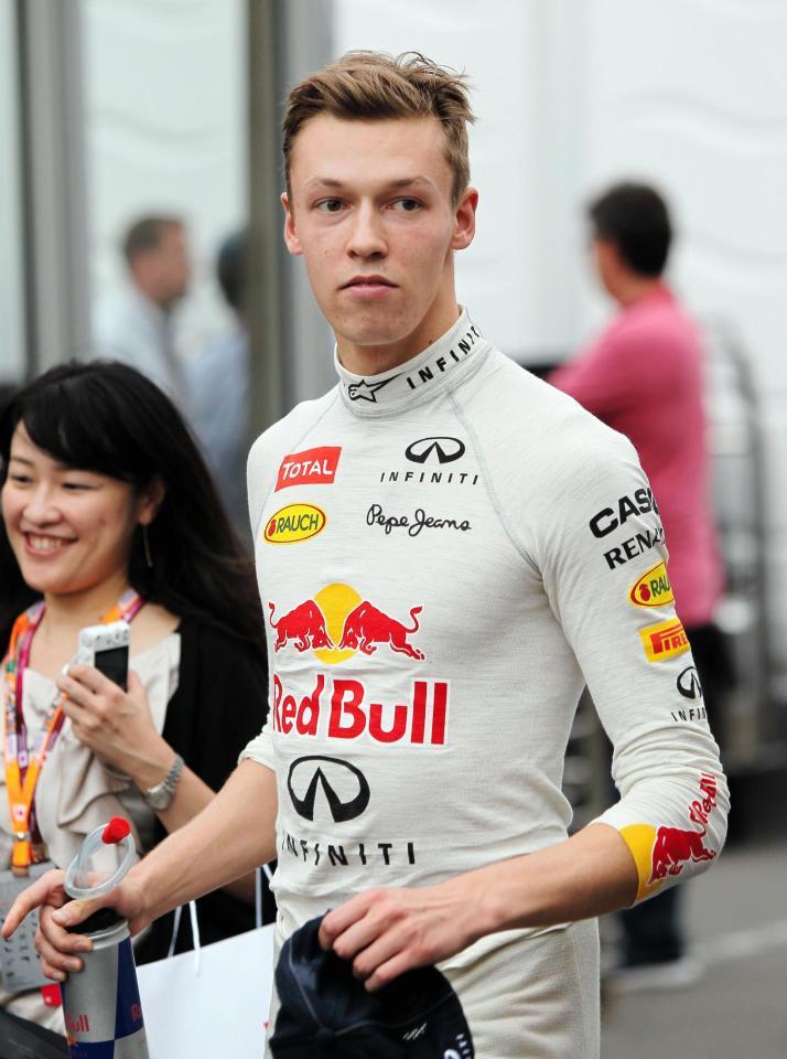 レッドブル・ルノーのダニール・クビアト＝鈴鹿サーキット（撮影・神子素慎一）