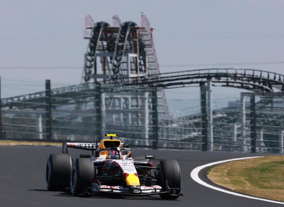 レーシングブルズ・フォードのリアム・ローソン（撮影・神子素慎一）