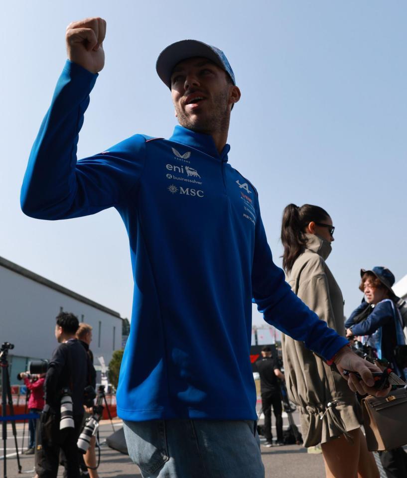 アルピーヌ・メルセデスのピエール・ガスリー＝鈴鹿サーキット（撮影・神子素慎一）