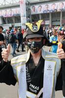 Ｆ１日本ＧＰを楽しむファン＝鈴鹿サーキット（撮影・神子素慎一）