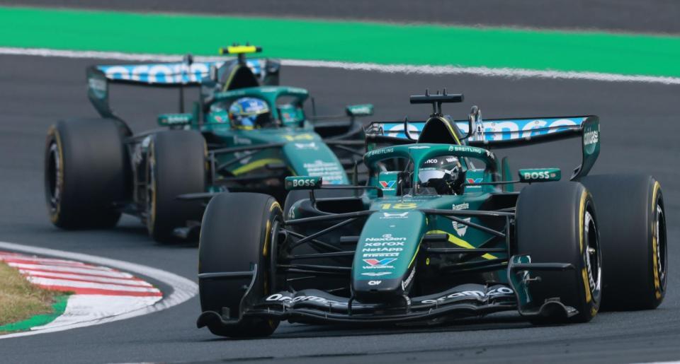 好走を見せるアストンマーティン・ホンダのランス・ストロール（撮影・神子素慎一）