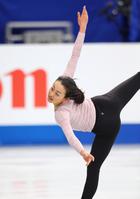 公式練習で調整する浅田真央　※※　＝さいたまスーパーアリーナ