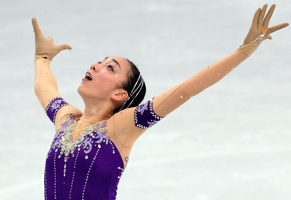 女子ＳＰで３位につけた本郷理華＝ソウル（共同）