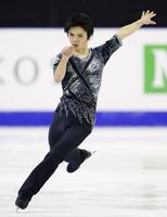 　男子ＳＰで４位の宇野昌磨＝バルセロナ（共同）