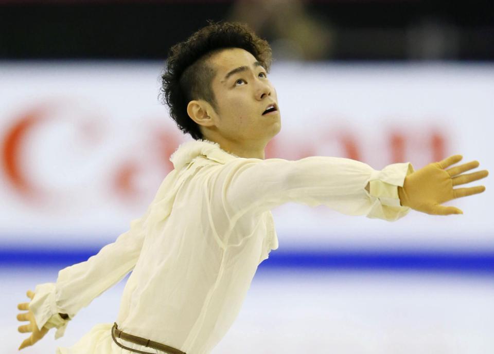 　男子ＳＰで５位の村上大介＝バルセロナ（共同）