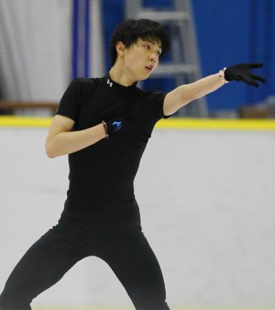 　地元・仙台で今季のフリー演技を披露する羽生結弦