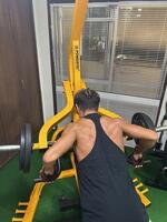 　トレーニングを行う白石選手