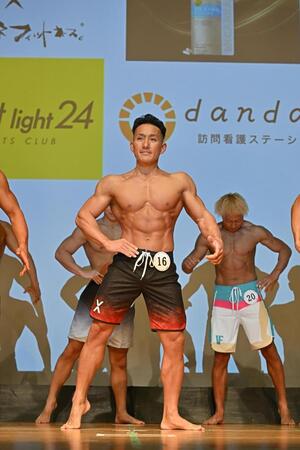 　逆三角形ボディで魅せた奥田選手