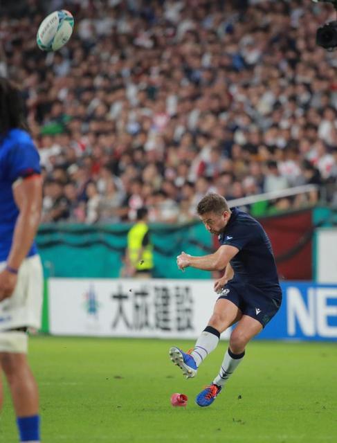 スコットランドが前半２トライ、サモアに２０-０とリードし後半へ