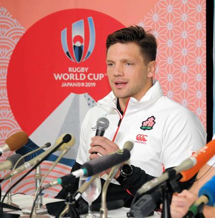 　南アフリカ戦に向けて抱負を語るラブスカフニ