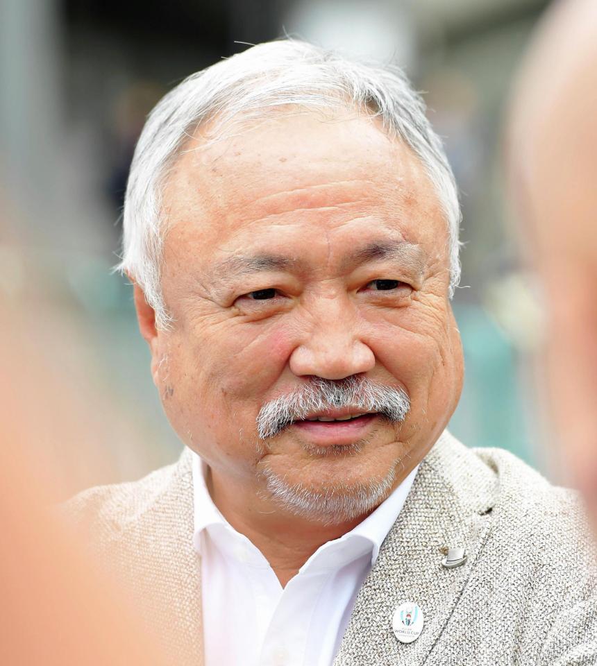 　日本ラグビー協会の森重隆会長