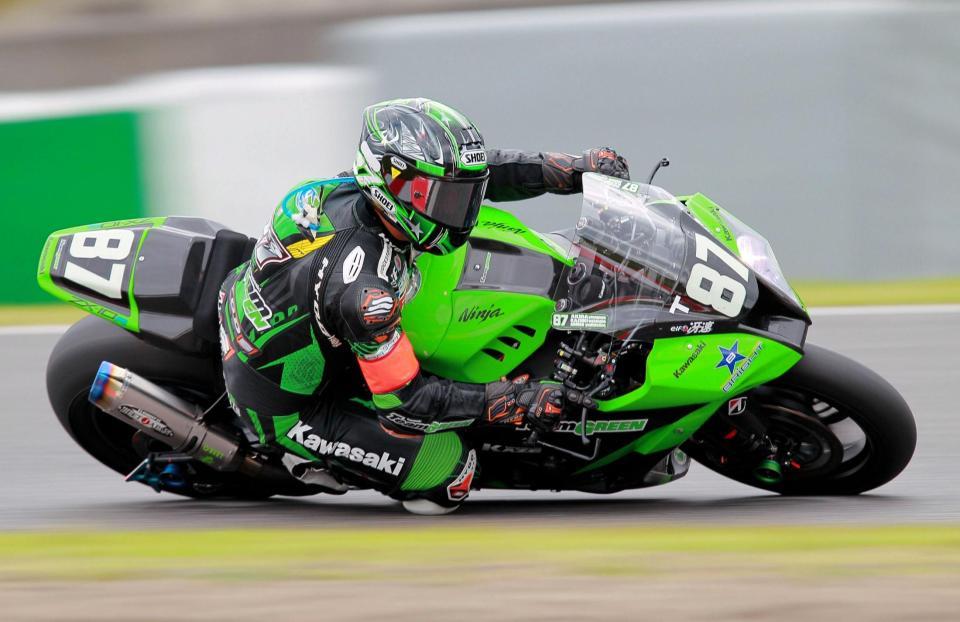 　安定した走りを見せるＴｅａｍ　ＧＲＥＥＮの柳川明＝鈴鹿サーキット（撮影・神子素慎一）