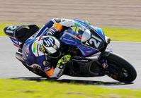 驚異的なタイムでポールを奪ったＹＡＭＡＨＡ・ＦＡＣＴＯＲＹ・ＲＡＣＩＮＧのポル・エスパルガロ＝鈴鹿サーキット（撮影・神子素慎一）