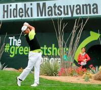 松山、米ツアー自己新６３で２位浮上