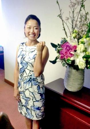 ツアー２勝目を誓う原江里菜