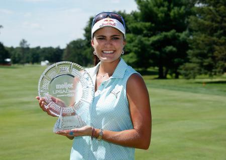 　米女子ゴルフのメイヤー・クラシック　今季ツアー初勝利のレキシー・トンプソン＝２６日、ベルモント（ゲッティ＝共同）