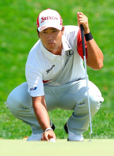 松山手応え３２位　ショットに安定感