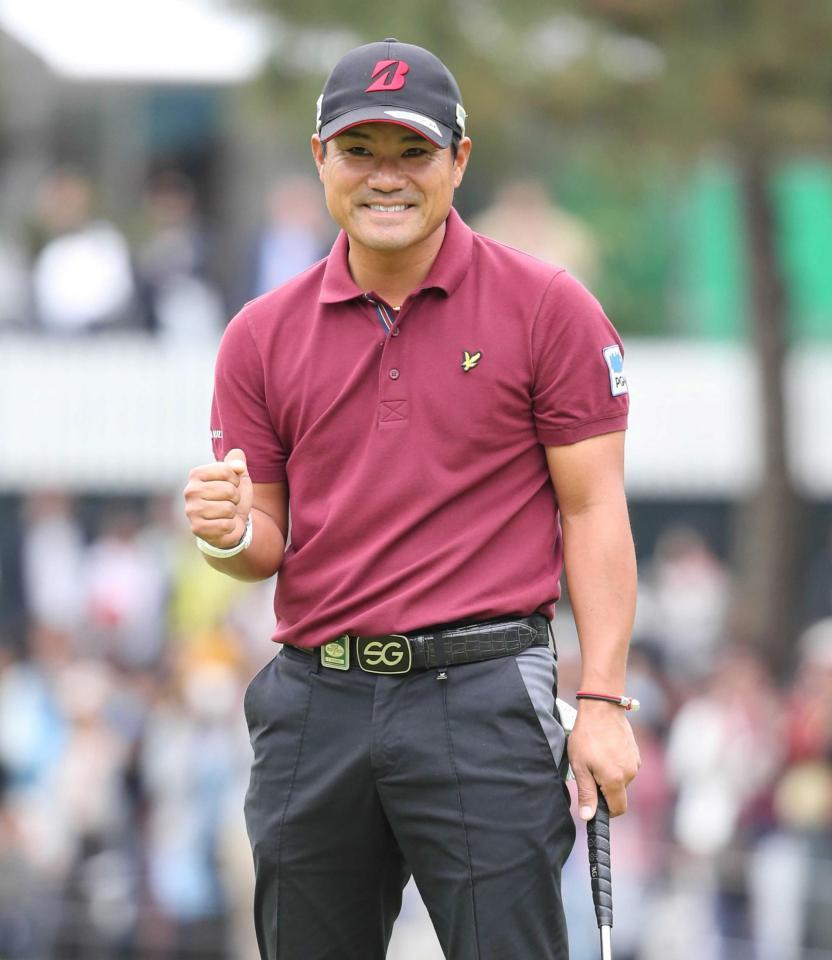 　今季初優勝を果たした宮里優作