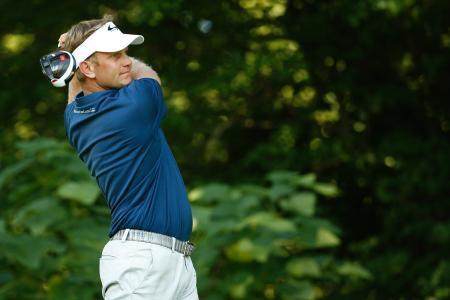 　単独トップに立ったビリー・ハーリー＝米ベセスダ（ロイター＝共同）