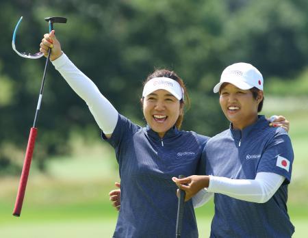 米女子ゴルフ、日本はＢ組２位に