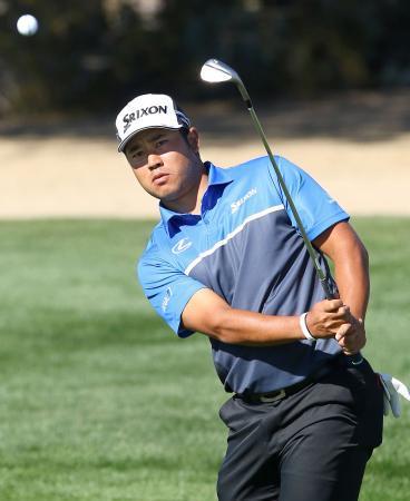 ゴルフ、松山「ショットは良い」 米フェニックスOP、昨年優勝