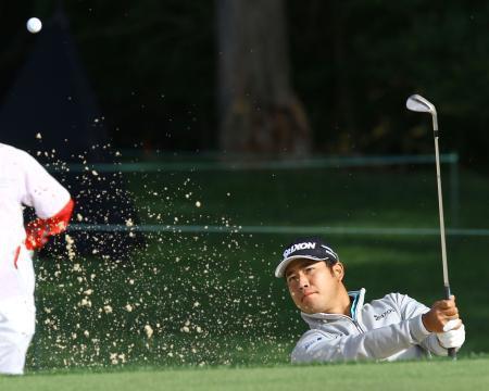 　プロアマ戦で最終調整する松山英樹＝ミュアフィールドビレッジＧＣ（共同）