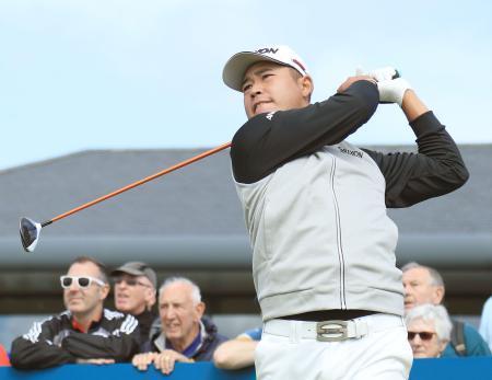 ゴルフ、松山がプロアマ戦で調整 アイルランド・オープン