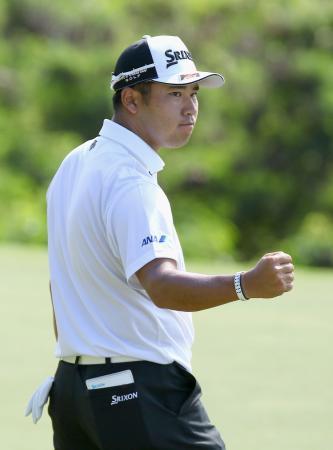 米男子ゴルフ、松山４打差８位に ハワイで開催、第２日