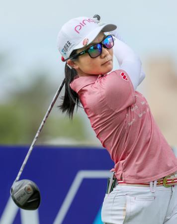米ＡＮＡ女子ゴルフ、上原９位に 首位と５打差、第３日