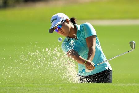 米女子ゴルフ、畑岡は２位発進 今季最終戦、首位と１打差