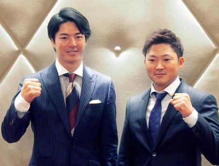 　２年目に入った石川会長（左）と新任の今平副会長