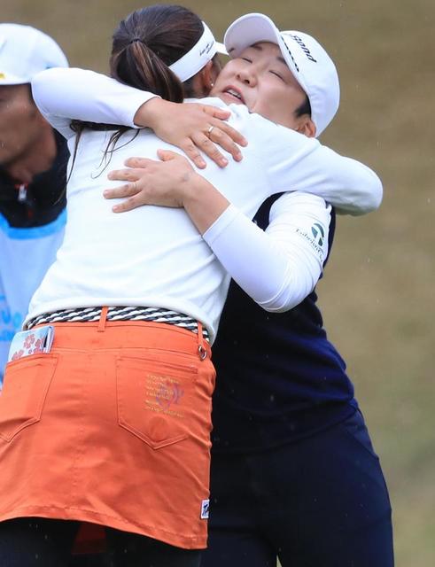 申ジエ、今季初優勝の一因は有馬温泉「さすが三大温泉」