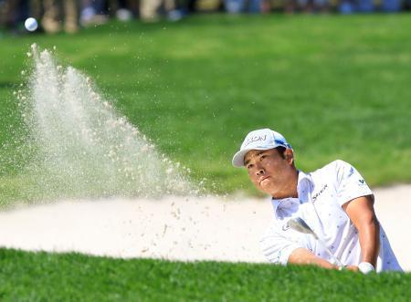 男子ゴルフ、松山は６位に浮上 全米プロ選手権第３日