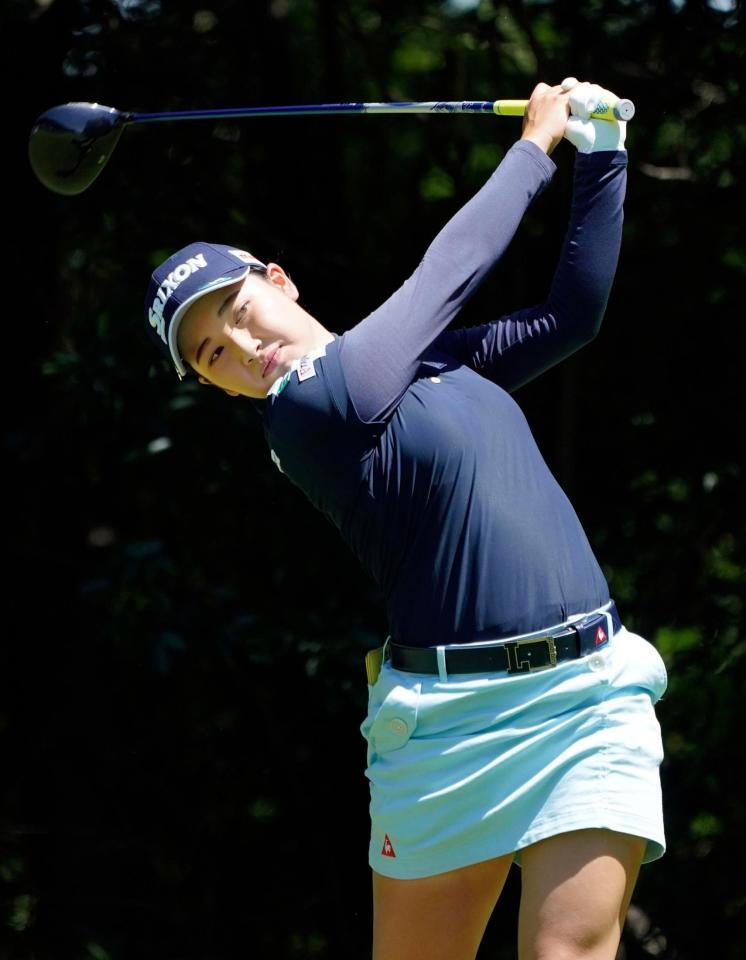 第１日、２アンダーで８位の小祝さくら＝石坂ＧＣ