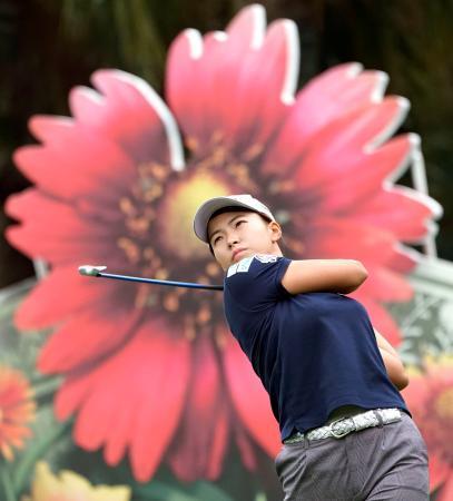 渋野、６９で３打差８位発進米女子ゴルフ第１日