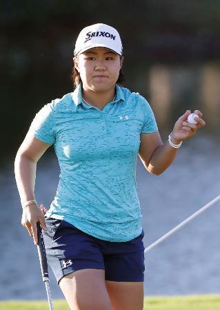 畑岡奈紗、６７で２打差２位浮上米女子ゴルフ第３Ｒ