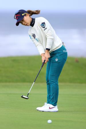 上田桃子、５オーバーで１９位全英女子ゴルフ第３日