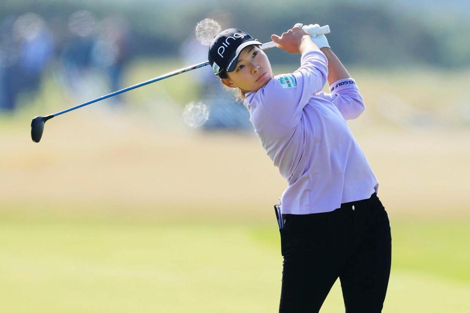 最終ラウンド、通算１アンダーで34位だった渋野日向子＝カーヌスティ・リンクス（Ｒ＆Ａ提供・ゲッティ＝共同）