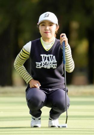 古江彩佳が首位、稲見萌寧２５位女子ゴルフ、今季最終戦第１日