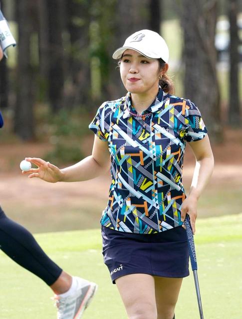 古江彩佳　通算１６アンダーで５位キープ　レギュラーツアー常時出場へ大前進