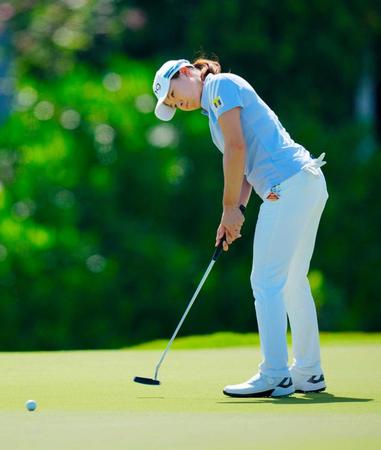 　５０位に後退した渋野日向子（共同）